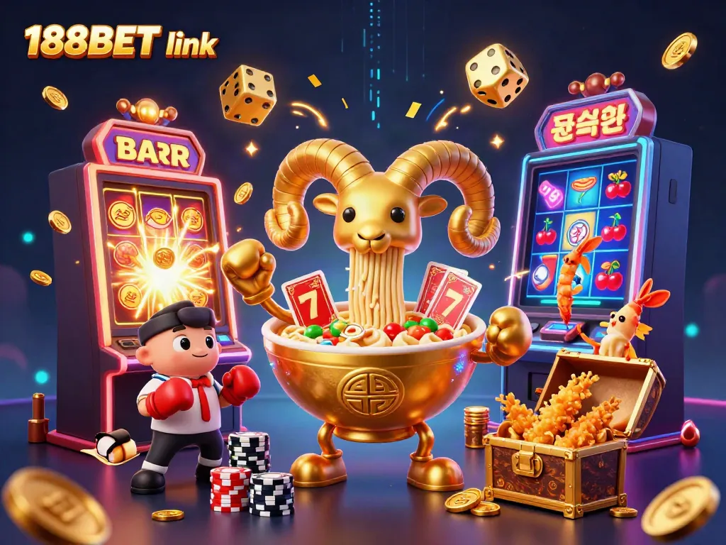 Experience the excitement of the 188BET link with vivid characters and dynamic casino game elements!