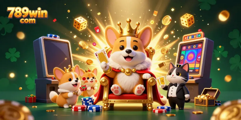 Experience the excitement of 789win com with vibrant animations of winning casino themes and characters.