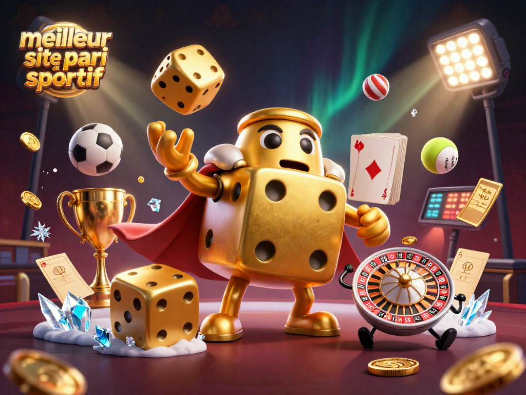 Pariez sur le meilleur site de pari sportif avec des éléments sportifs dynamiques et festifs.
