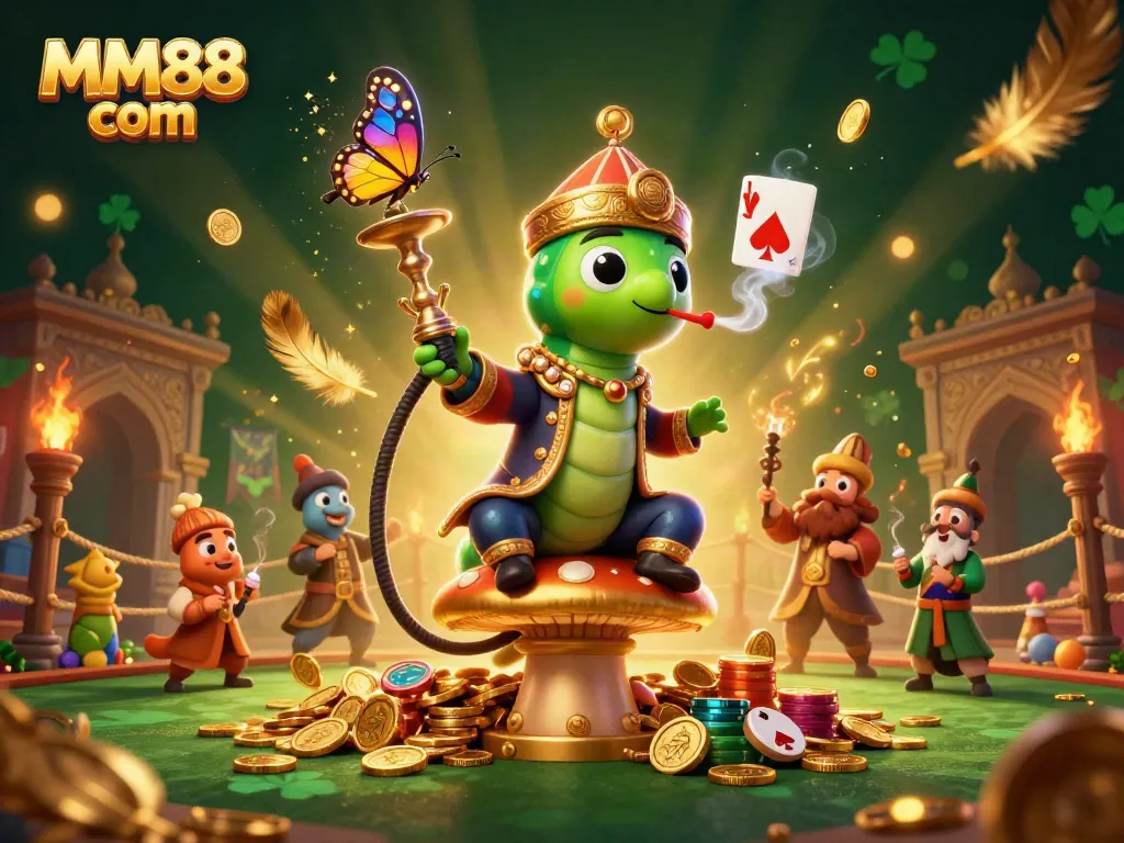 Engage with exciting games at MM88 com, featuring colorful 3D characters and rich casino elements.
